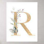 Letter R Monogram Poster (Voorkant)