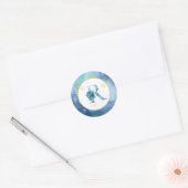 *~* LETTER R - Nautische strandenvelop Sticker (Envelop)