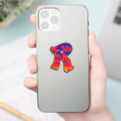 Letter R -  Night Sky Sticker (Telefoon)