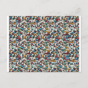 Letter R Stereogram Magic Eye - Geen Envelop Briefkaart