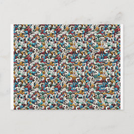 Letter R Stereogram Magic Eye - No Envelope Briefkaart