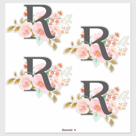 Letter R Sticker (Vel)
