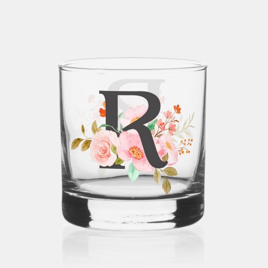 Letter R Whisky Glas (Voorkant)