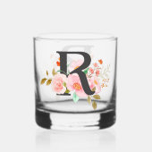 Letter R Whisky Glas (Achterkant)