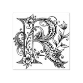 Letter R Wood Art Rubber Stamp Rubberstempel (Afrduk)