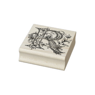 Letter R Wood Art Rubber Stamp Rubberstempel