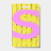 Letter s badge (Achterkant)