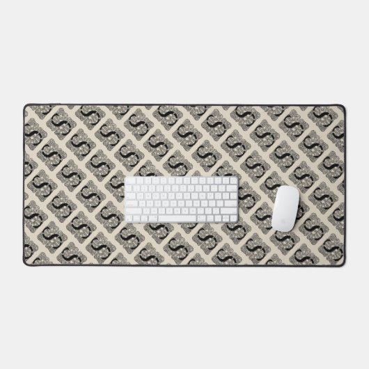 Letter S Celtic Knot Monogram Bureaumat (Keyboard & Muis)