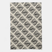 Letter S  Celtic Knot Monogram Theedoek (Verticaal)