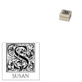 Letter S Eerste letter met eigen naam Rubberstempel (Gestempeld)