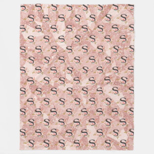 Letter S Fleece Deken