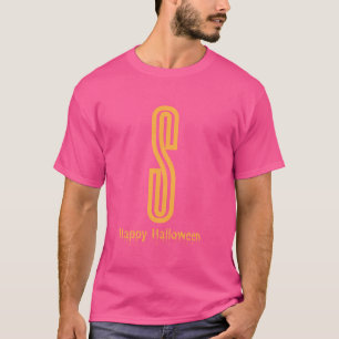 Letter S Grappige Chipmunk Groep Matching Hallowee T-shirt