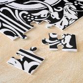 Letter S Medieval Monogram  Initiaal Legpuzzel (Zijkant)