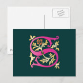 Letter S Monogram Briefkaart (Voorkant / Achterkant)