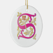 Letter S Monogram Keramisch Ornament (Rechts)
