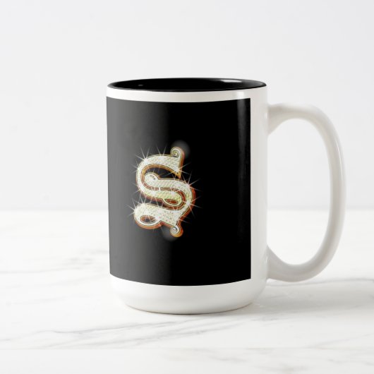 Letter S Monogram Mok (Rechts)