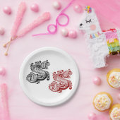   letter S monogram Papieren Bordje (Feest)