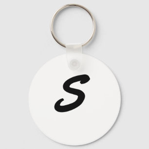 Letter S Monogram Sleutelhanger