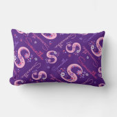Letter S Samantha flower hart doodpatroon Kussen (Voorkant)