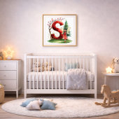 Letter S Seasonal Fairy Poster Cherry Blossom Art