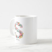 letter S | Whimsical Floral Letter Monogram I Mok (Voorkant links)