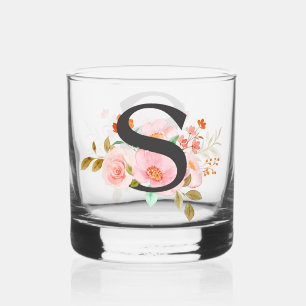 Letter S Whisky Glas