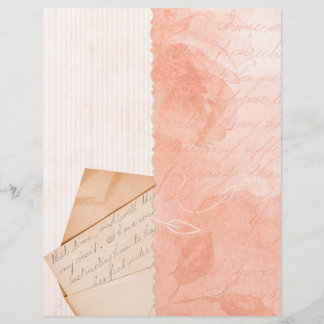 Letter & Stripe Collage Scrapbook Papier