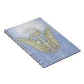 Letter T Angel Monogram Notitieboek (Rechterzijde)