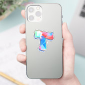 Letter T -  Color Mix Sticker (Telefoon)