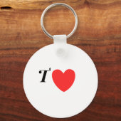 Letter T Heart - Valentine Initial Love Design Sleutelhanger (Voorkant)
