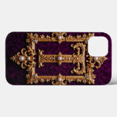 Letter T in gouden sieraad Lijst Case-Mate iPhone Case (Achterkant (horizontaal))