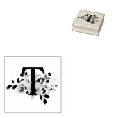 Letter T Rubberstempel (Gestempeld)