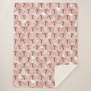 Letter T Sherpa Deken