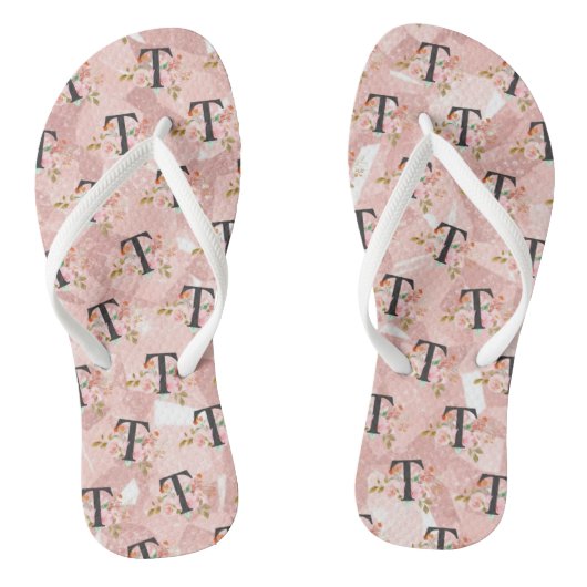Letter T Teenslippers (Voetbed)