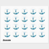 *~* LETTER T - Zee Ocean Beach Envelope Sticker (Vel)
