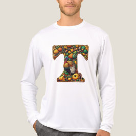 Letter Thanksgiving turkey style Tri-Blend Shirt
