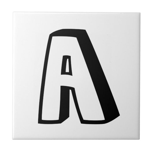 Letter Tiles - Funky 3D Tegeltje (Voorkant)