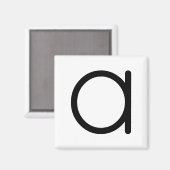 Letter titel "a" magneet (Voorkant / Achterkant)