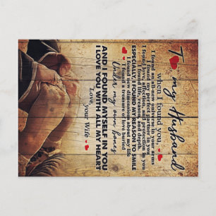 Letter To My Husband, Cute Family Gift Aankondigingskaart