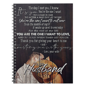 Letter To My Husband, Cute Family Gift Notitieboek