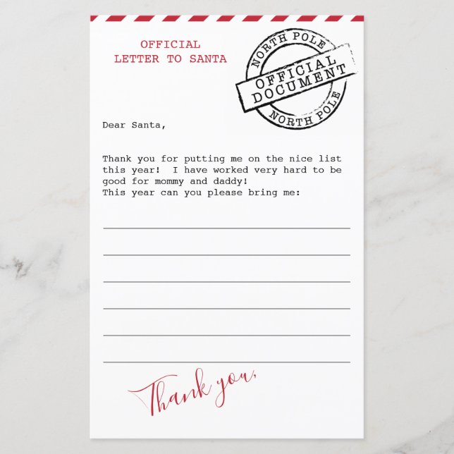 Letter to Santa - Kinder pakket (Voorkant)