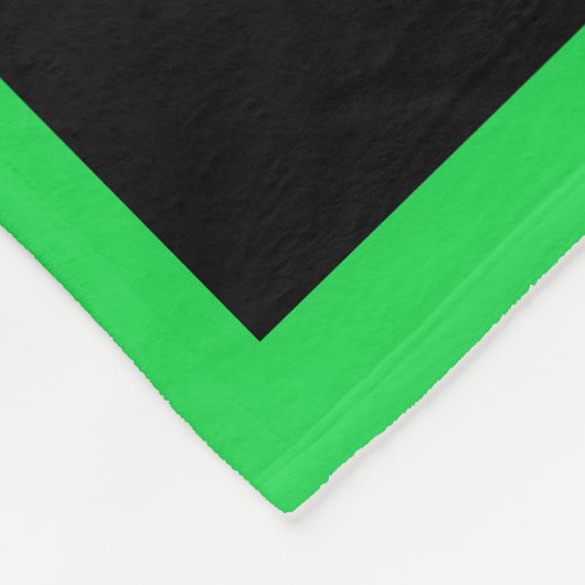 Letter U Groen Hoofdstedelijk Alfabet Fleece Deken (Hoek)