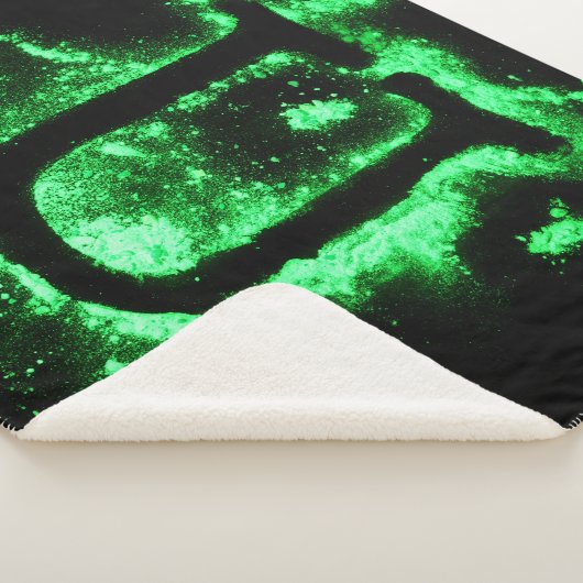 Letter U Groen Hoofdstedelijk Alfabet Sherpa Deken (3/4)