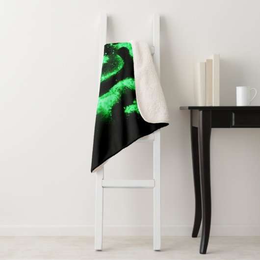 Letter U Groen Hoofdstedelijk Alfabet Sherpa Deken (In situ)