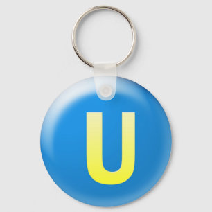Letter U Sleutelhanger