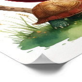 Letter U Turtle Fairy Poster - Alphabet Art (Coin)