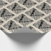 Letter V Celtic Knot Monogram Cadeaupapier (Hoek)