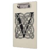 Letter V  Celtic Knot Monogram Klembord (Links)