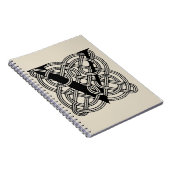 Letter V  Celtic Knot Monogram Notitieboek (Rechterzijde)