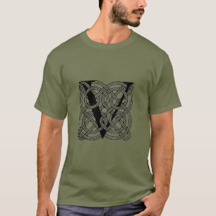 Letter V Celtic Knot Monogram T-shirt